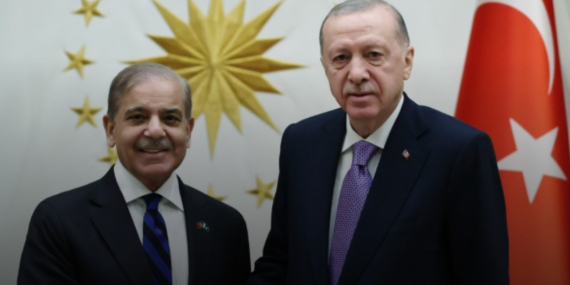 Cumhurbaşkanı Erdoğan Pakistan Başbakanı Şahbaz Şerif ile görüştü.