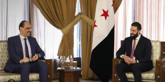 MİT Başkanı İbrahim Kalın, Şam’da Suriye Devlet Başkanı Ahmed Şara ile Görüştü