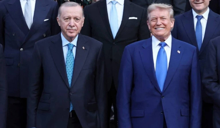Cumhurbaşkanı Erdoğan ve Trump NATO Zirvesi’nde Bir Araya Geldi